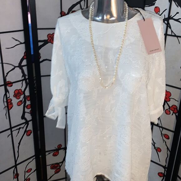 Remixmess white blouse size Small - Picture 5 of 7